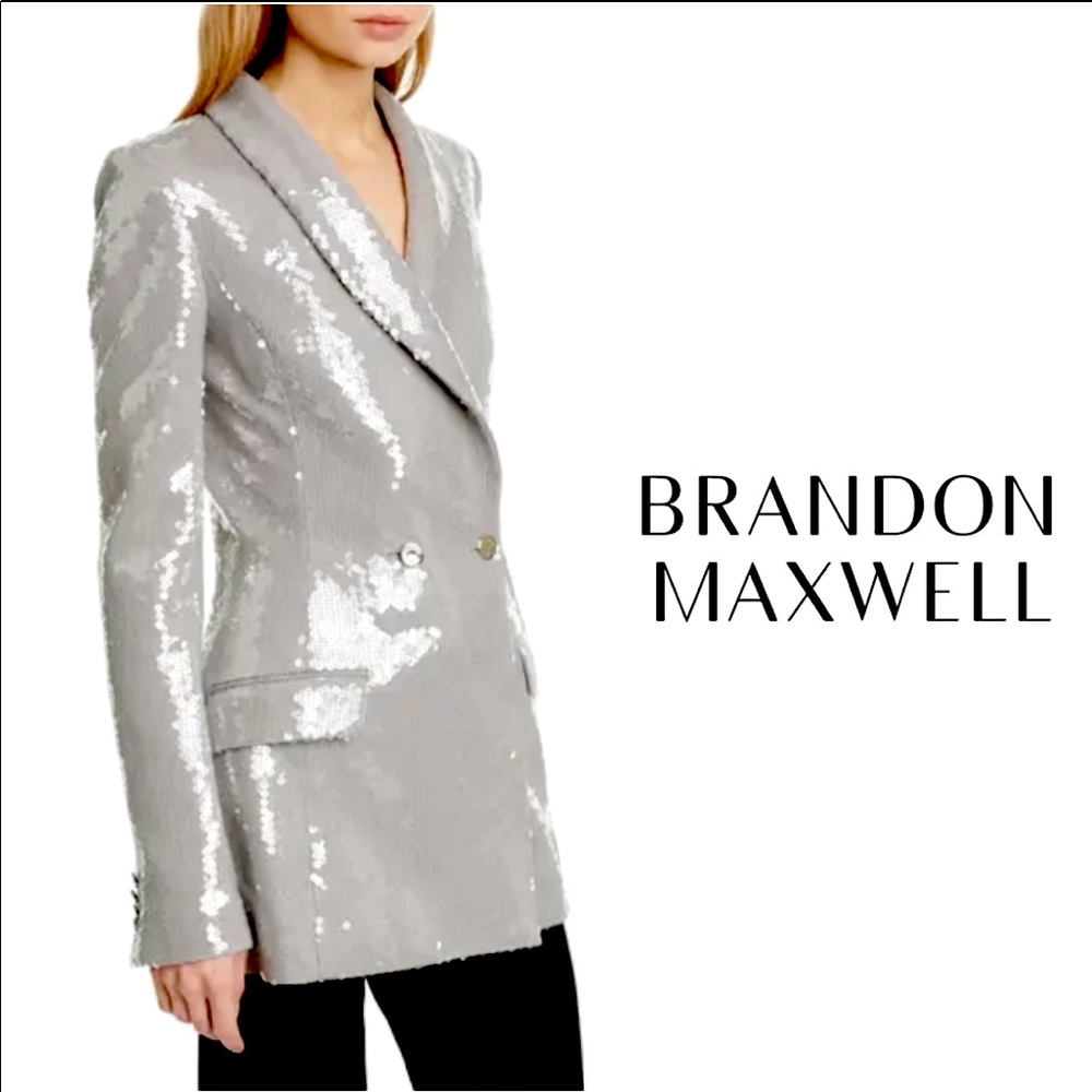 BRANDON MAXWELL
Double Breasted Sequin Blazer